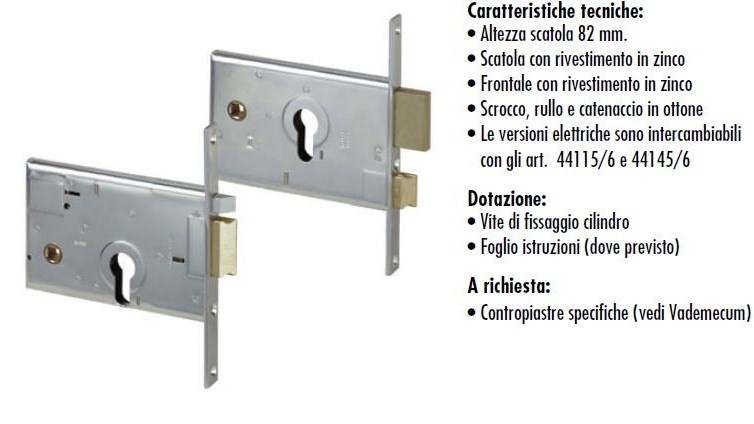 SERRATURA CISA ELETTRICA INFILARE PER CILINDRO 14010