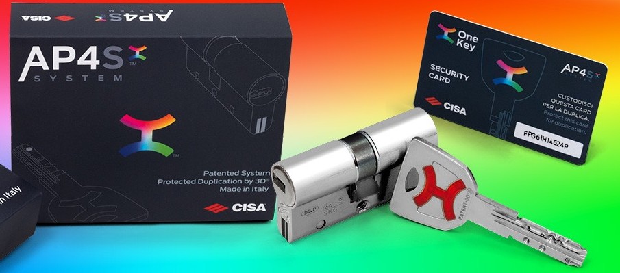 Cilindro CISA AP4 S doppio con lamine antispezzamento