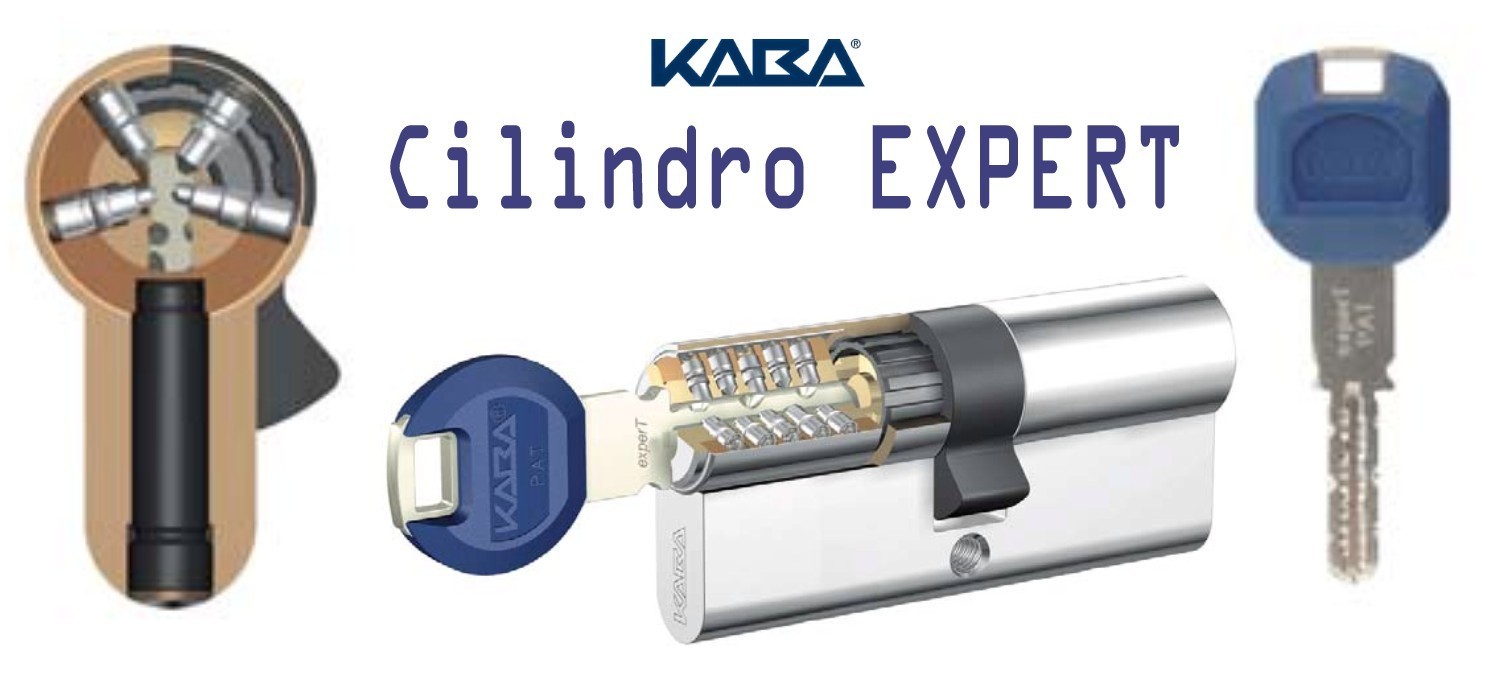 Cilindro KABA EXPERT doppio con barra antispezzamento LAM