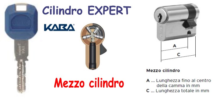 Cilindro KABA EXPERT mezzo